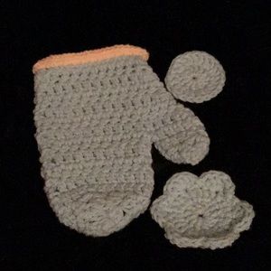 Bath Hand Mitt Facial Scrubbies Mint Green NEW